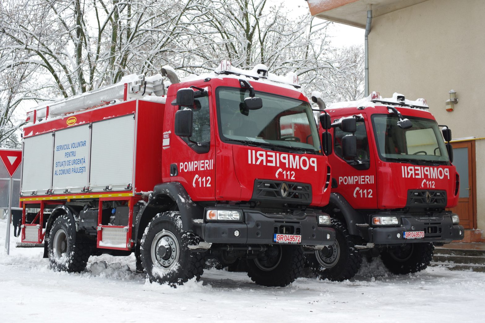 În perioada 14-16.01.2019 au fost livrate trei autospeciale de stins incendii către Serviciile Voluntare pentru Situaţii de Urgenţă ale comunelor ODOREU, HALMEU şi PĂULEŞTI din judeţul SATU MARE.